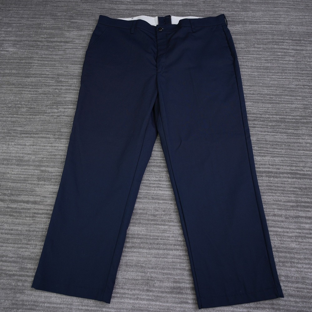 Red Kap Mens Navy Blue Industrial Work Pants PT20NV0 Size 44x30 Straight Leg